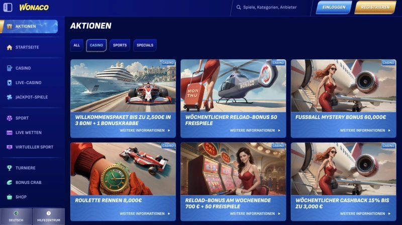Wonaco bonus in Germany